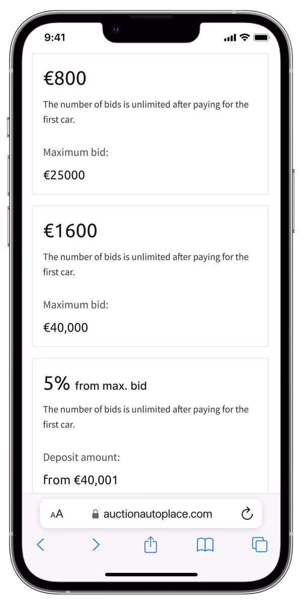 Before: the lower part of the web deposit page with plan options and a payment form.